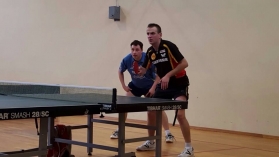 Marcin Dens wicemistrzem województwa w tenisie stołowym