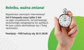 Rolniku, ważna zmiana