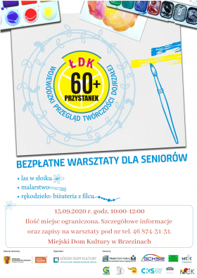BEZPŁATNE WARSZATY DLA SENIORÓW