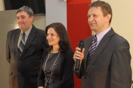 Powitanie publiczności przez władze Brzezin
